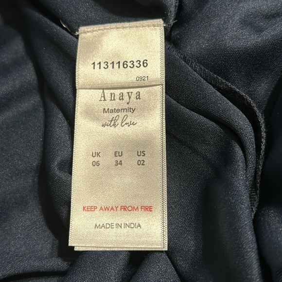 ANAYA WITH LOVE Tulle Plunge V Neck Maxi size 2 Navy Bridesmaid Wedding Formal - Picture 5 of 14